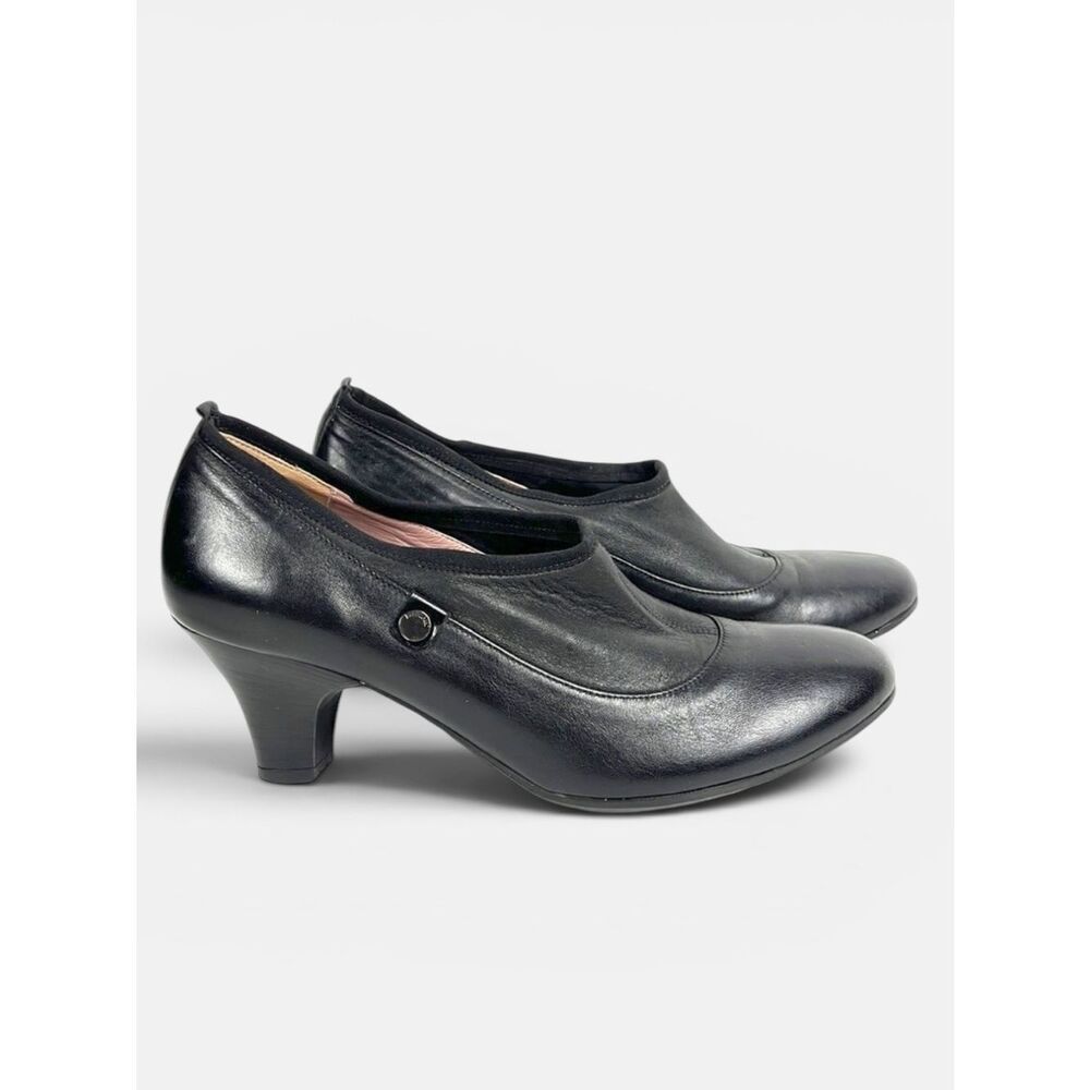 BEAUTIFIIL Israel Black Leather Pump